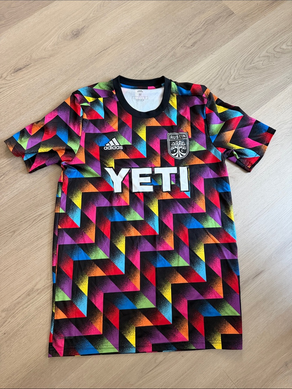 adidas Multicolor Geometric Austin FC Jersey with Black Trim
